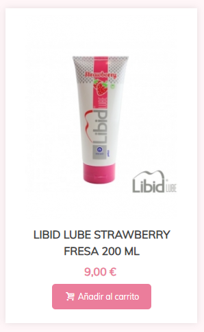 LIBID LUBE STRAWBERRY FRESA 200 ML